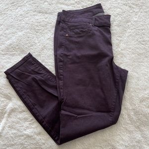 Burgundy Size 16 Jeans